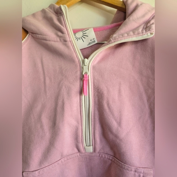 NWT! Offline by Aerie, Colorblock 1/4 Zip Hooded Sweatshirt Pullover, Size Med - Picture 4 of 8